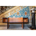 Дизайнерская скамейка  Canton  Beech and Black Bench варинант исполнения - 5 | Loft Concept в Рязани