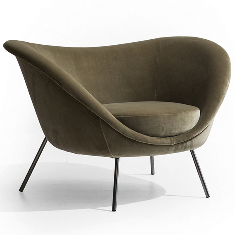 Дизайнерское кресло Gio Ponti D.154.2 Armchair Темно-оливковый Черный Дизайнерское кресло Gio Ponti D.154.2 Armchair Темно-оливковый Черный в Рязани | Loft Concept