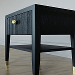 Прикроватная тумбочка с ящиком Elsa Dreams Black варинант исполнения - 3 | Loft Concept в Рязани