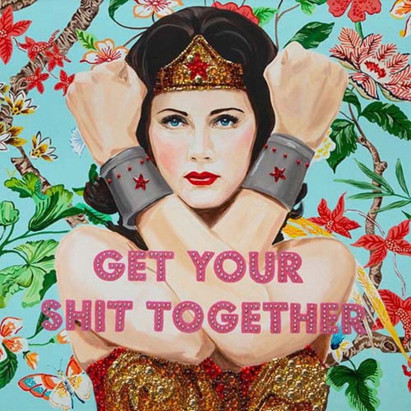 Картина Wonder Woman Get Your Shit Together Мульти Картина Wonder Woman Get Your Shit Together Мульти в Рязани | Loft Concept