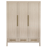 Большой Шкаф Primo Светлый дуб с 3 дверьми и 3 выдвижными ящиками варинант исполнения - 7 | Loft Concept в Рязани