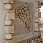 Декор настенный в Эко стиле рафия Malibu wall panel варинант исполнения - 1 | Loft Concept в Рязани