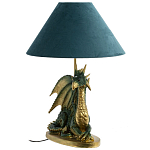 Настольная лампа с абажуром Дракон Green Dragon Синий абажур варинант исполнения - 1 | Loft Concept в Рязани