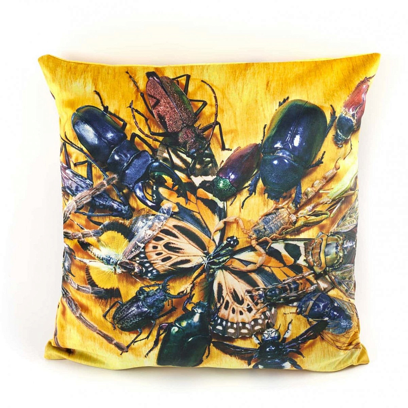 Подушка Seletti Cushion Insects Toiletpaper Желтый Подушка Seletti Cushion Insects Toiletpaper Желтый в Рязани | Loft Concept