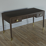 Письменный стол Elsa Dreams Walnut Шпон дерево с двумя ящиками варинант исполнения - 2 | Loft Concept в Рязани