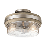 Потолочный светильник с прозрачным стеклянным плафоном с эффектом пузырьков Kichler варинант исполнения - 1 | Loft Concept в Рязани