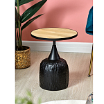 Приставной столик с факутрным черным основанием Ethiopia варинант исполнения - 6 | Loft Concept в Рязани