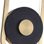 Бра с овальной рамойцвета латунь и черным кругом в центре Midnight Orbit варинант исполнения - 2 | Loft Concept в Рязани