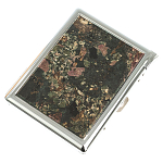 Портсигар на 10 сигарет с газовой зажигалкой из натурального камня Эвдиалит Stone Cigarettes Cases варинант исполнения - 1 | Loft Concept в Рязани