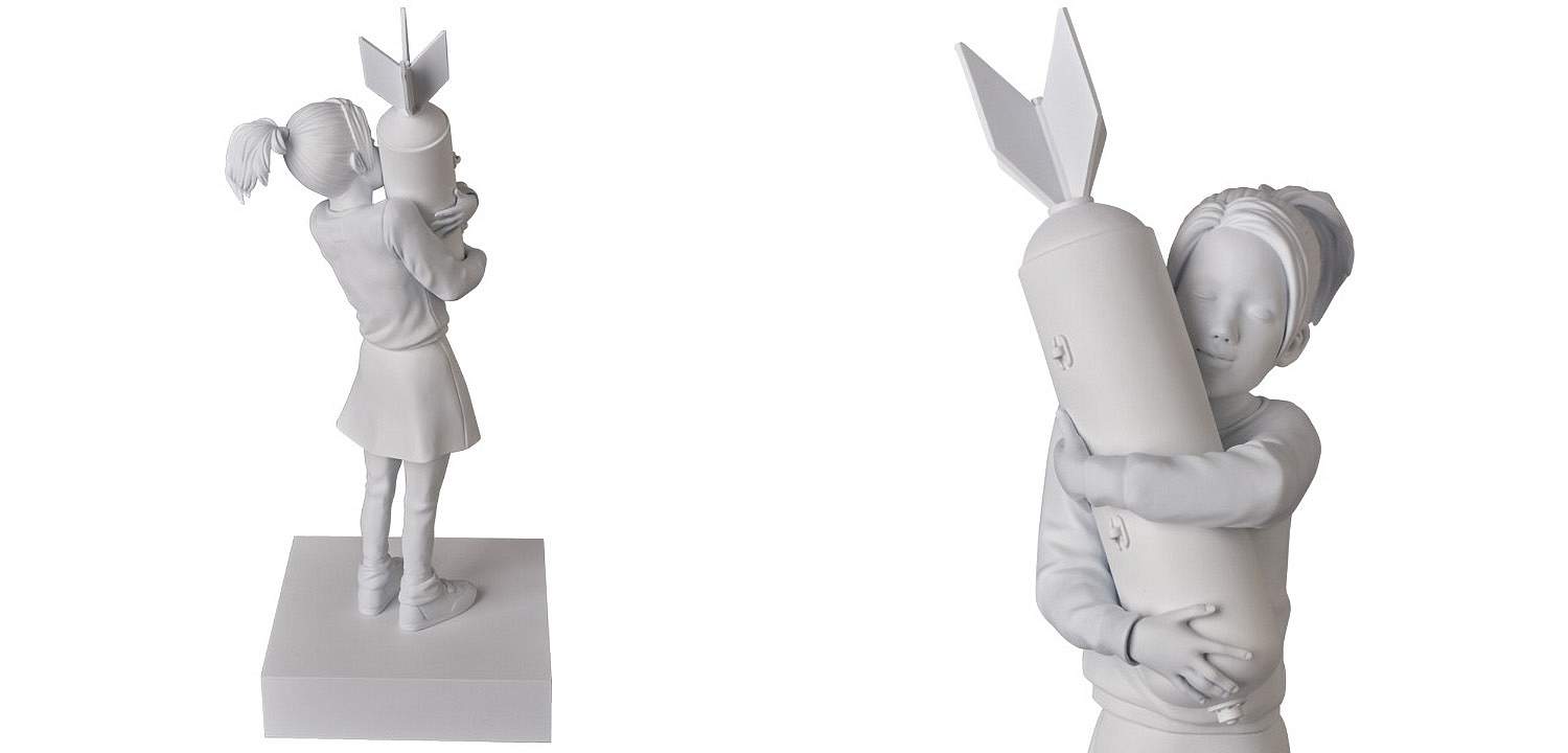 Статуэтка Banksy Bomb Hugger Sculpture White Статуэтка Banksy Bomb Hugger Sculpture White - Loft-Concept в Рязани