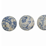  Набор керамических шаров с синей росписью Oriental Blue & White Ornament Vases варинант исполнения - 3 | Loft Concept в Рязани