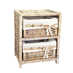 Стеллаж для детской с плетенным выдвижными корзинами Bow варинант исполнения - 2 | Loft Concept в Рязани