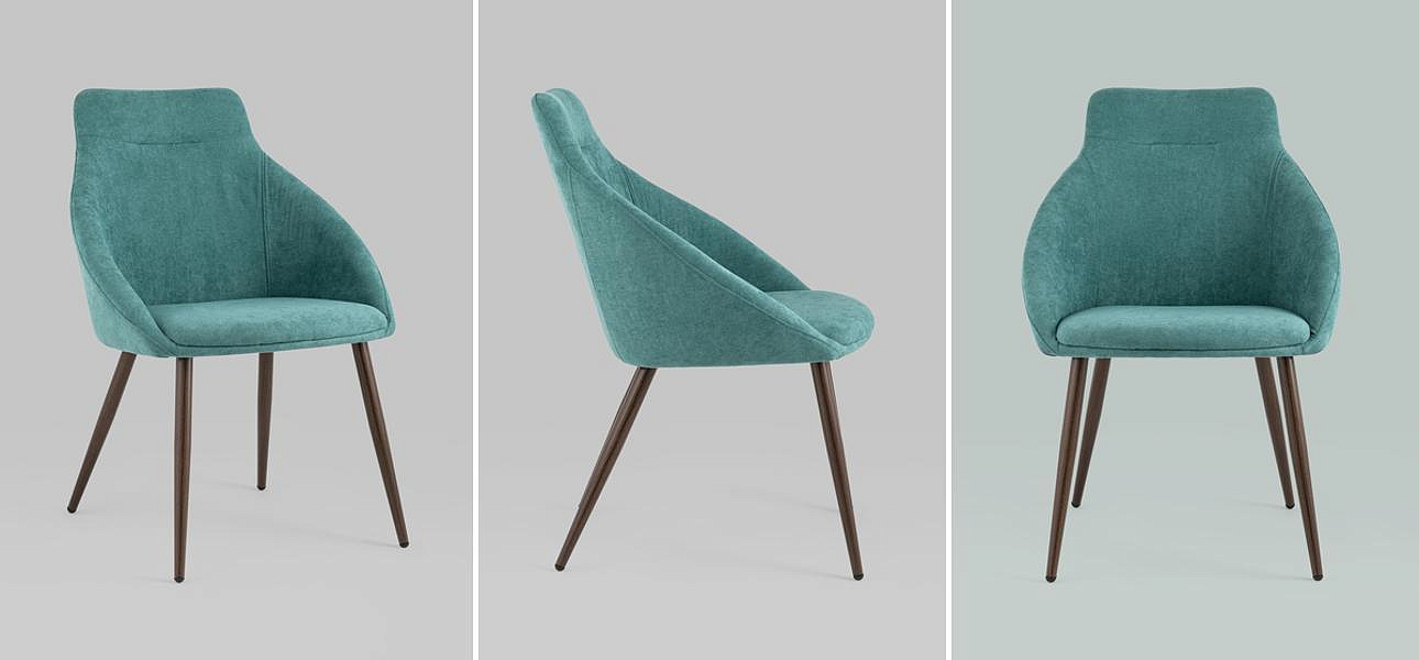 Стул Queenie Chair Голубой Цвет Стул Queenie Chair Голубой Цвет - Loft-Concept в Рязани