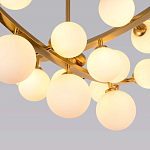 Люстра подвесная фигурная с белыми лампами в форме шара Felicitat варинант исполнения - 3 | Loft Concept в Рязани