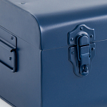 Металлический сундук Metal Dark Blue варинант исполнения - 4 | Loft Concept в Рязани