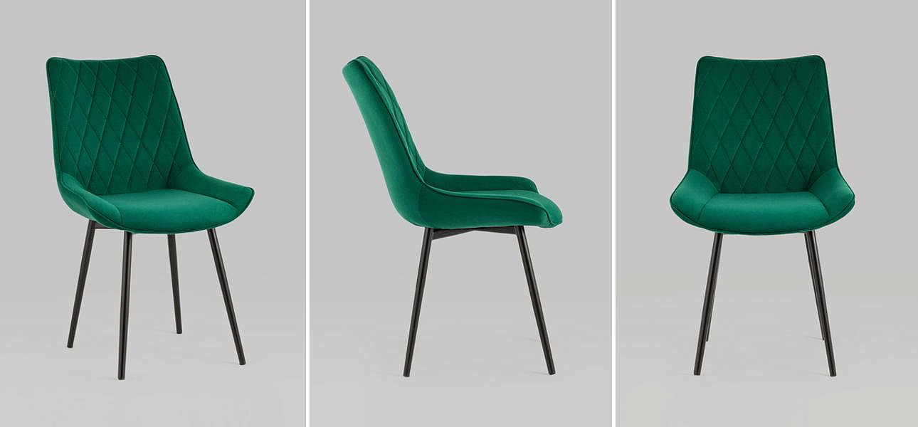 Стул Seoul S Chair Изумрудно-Зеленый Велюр Стул Seoul S Chair Изумрудно-Зеленый Велюр - Loft-Concept в Рязани