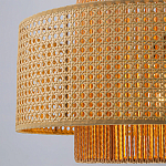 Подвесной светильник с абажуром из плтеного бамбука Light Inside the Cell варинант исполнения - 4 | Loft Concept в Рязани