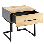 Тумба прикроватная с ящиком в стиле лофт Urban Style Space 2 варинант исполнения - 4 | Loft Concept в Рязани