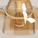 Подвесной светильник с двухъярусным плафоном цвета янтарь Honey Layer варинант исполнения - 8 | Loft Concept в Рязани