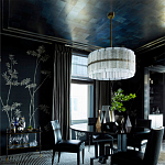 Обои ручная роспись Bamboo Special Colourway on Pitch dyed silk варинант исполнения - 2 | Loft Concept в Рязани