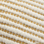 Чехол на подушку горчичного цвета с бахромой и объемным узором Ethnic mix варинант исполнения - 2 | Loft Concept в Рязани