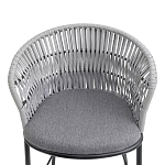 Стул барный с декоративным плетением на спинке и подлокотниках Chair Weave варинант исполнения - 5 | Loft Concept в Рязани