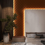 Гипсовая 3D Панель M-43 варинант исполнения - 1 | Loft Concept в Рязани