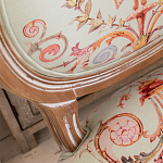 Стул из массива бука светло-зеленый с растительным орнаментом Raffael Angel Green Chair варинант исполнения - 2 | Loft Concept в Рязани