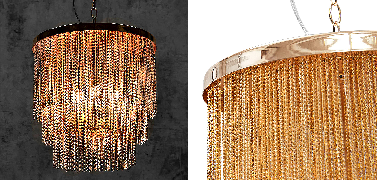 Люстра Atlantis Chain Cascade Bronze Chandelier Люстра Atlantis Chain Cascade Bronze Chandelier - Loft-Concept в Рязани