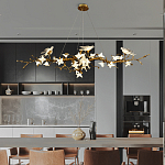 Люстра в виде золотой ветки с цветами и птичками Marvelous Garden варинант исполнения - 6 | Loft Concept в Рязани