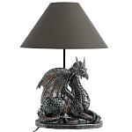 Настольная лампа с абажуром Дракон Silver Dragon варинант исполнения - 2 | Loft Concept в Рязани