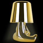 Настольная лампа фигурная золотого цвета с гладким абажуром Высота 16 см Sophia варинант исполнения - 5 | Loft Concept в Рязани