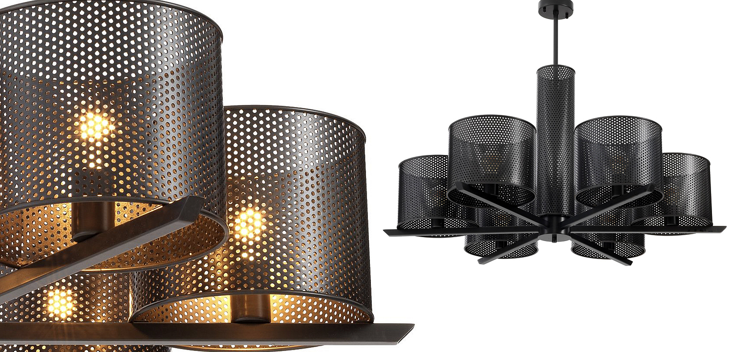 Люстра Eichholtz Chandelier Morrison Bronze Люстра Eichholtz Chandelier Morrison Bronze - Loft-Concept в Рязани
