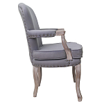 Кресло Aubrey Classical Armchair grey flax варинант исполнения - 1 | Loft Concept в Рязани