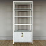 Стеллаж со стеклянными полками Elsa Dreams White варинант исполнения - 6 | Loft Concept в Рязани