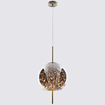 Подвесной светильник с гирляндой внутри круглого стеклянного плафона Garland Glass Hanging Lamp варинант исполнения - 2 | Loft Concept в Рязани