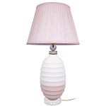 Настольная лампа керамическая Pink lampshade варинант исполнения - 2 | Loft Concept в Рязани