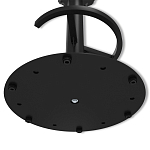 Барный стул вращающийся со спинкой и подлокотниками Douglas Rhombus Черный Велюр варинант исполнения - 8 | Loft Concept в Рязани