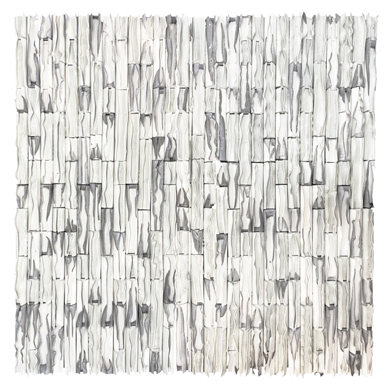 Объемное фактурное панно Metropolis in shades of White Белый бетон в Рязани | Loft Concept 