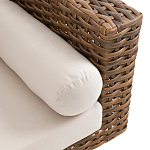 Трехместный садовый диван из плетеного пластика Matteo варинант исполнения - 3 | Loft Concept в Рязани