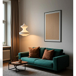 Подвесной вязаный белый светильник «Моника» варинант исполнения - 2 | Loft Concept в Рязани