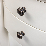 Белая тумба на фигурных ножках Shelby варинант исполнения - 4 | Loft Concept в Рязани