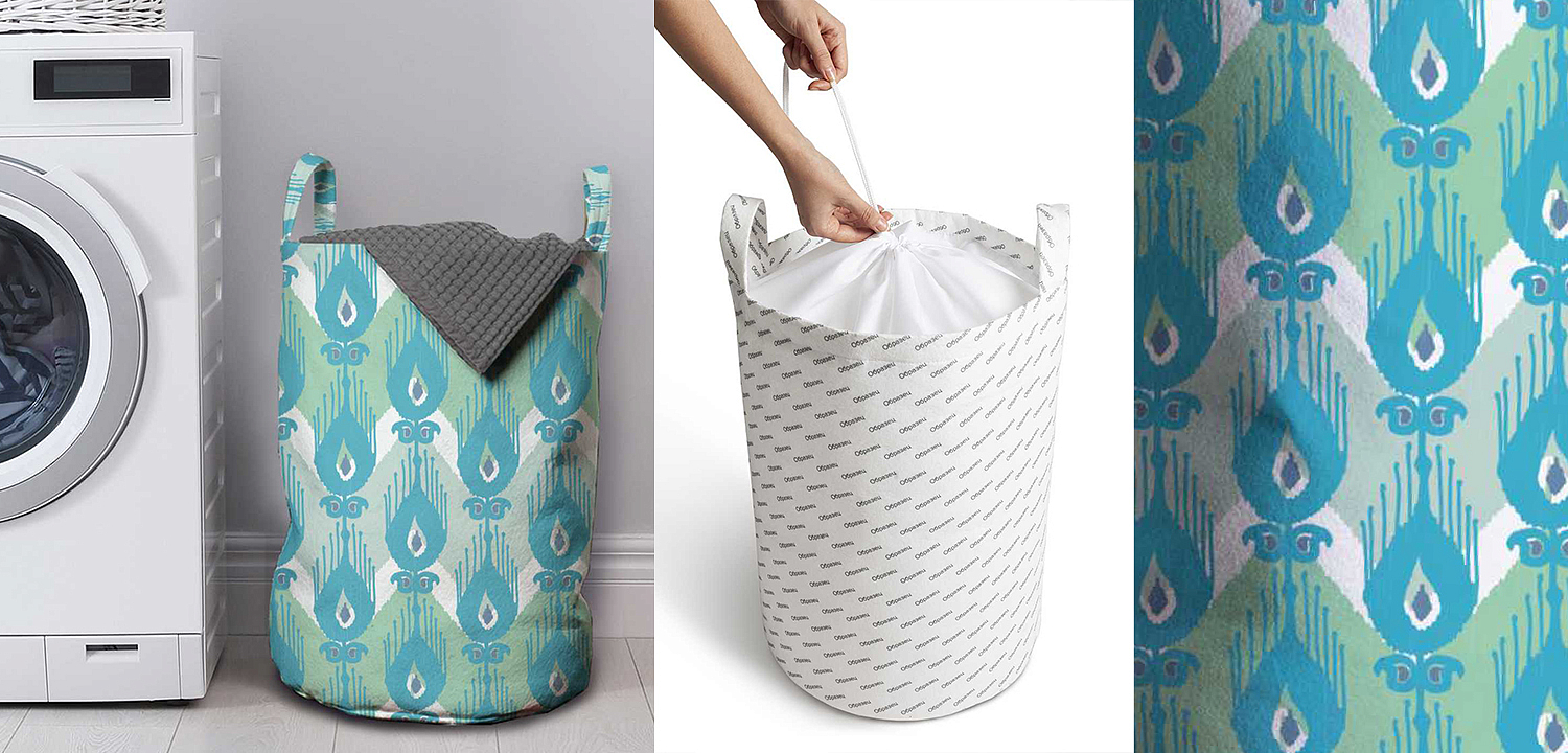 Корзина Pastel Blue Ornament Basket Корзина Pastel Blue Ornament Basket - Loft-Concept в Рязани