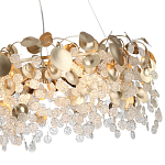 Люстра с декоративными подвесками из прозрачного стекла в форме монеток FAIRYTREE Light варинант исполнения - 11 | Loft Concept в Рязани