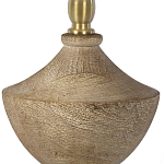 Настольная лампа деревянная с белым абажуром Wooden Table Lamp варинант исполнения - 3 | Loft Concept в Рязани