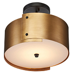 Потолочный светильник круглый светодиодный Semicircular Gold Panels старинная латунь варинант исполнения - 2 | Loft Concept в Рязани