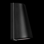 Уличный настенный светильник светодиодный конусообразной формы черного цвета из металла Urban Minimalist варинант исполнения - 3 | Loft Concept в Рязани