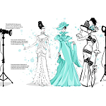 Megan Hess. Audrey Hepburn варинант исполнения - 2 | Loft Concept в Рязани