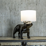 Настольная лампа COLLECTION OF DOGS с абажуром Бульдог варинант исполнения - 3 | Loft Concept в Рязани