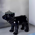 Дизайнерский журнальный стол с основанием в виде собаки Tufetic варинант исполнения - 1 | Loft Concept в Рязани